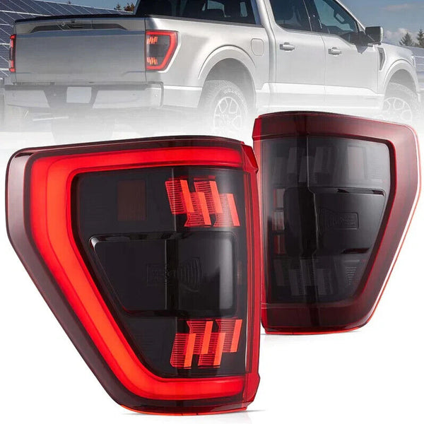 VLAND 2021-2023 Ford F150 F-150 LED DRL Lightbar Rear Lights Tail Lamps LHD