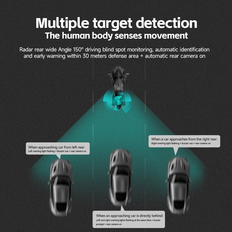 Cokima CK3-PLUS Pathfinder MotoNav AI® mmWave Radar Nav GPS 1080p HD dual-camera