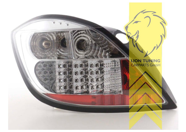 LT Pair LED DRL Rear lights Lightbar Vauxhall Opel Astra H white chrome L48 LHD