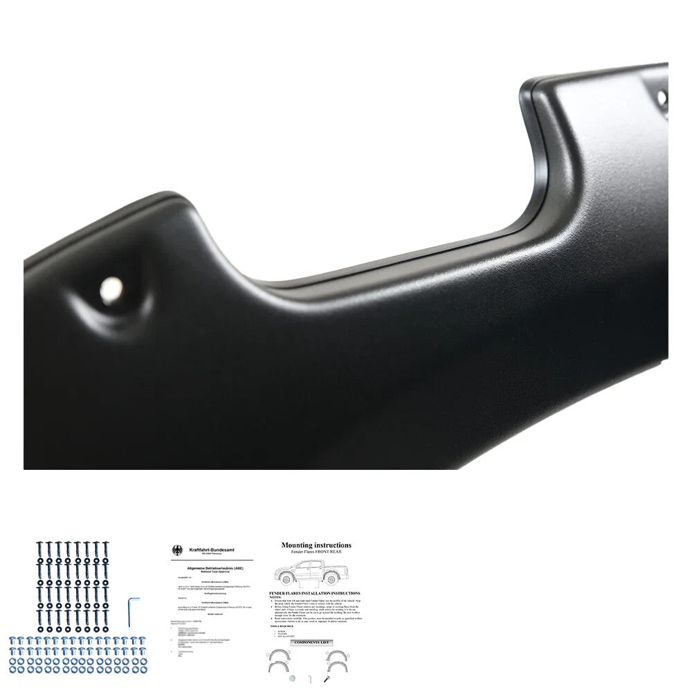 OW Fender Flares Wide Arch Kit MITSUBISHI L200 Triton Series 6 ABS Black ABE TUV