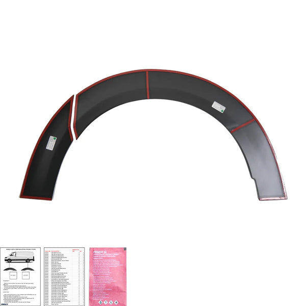 OW Fender Flares Wide Arch Kit FORD Transit Custom Mk2 2023+ ABE TUV Black ABS