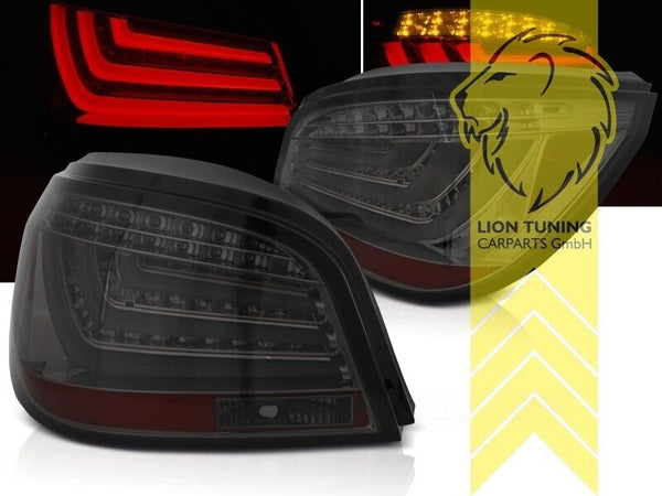 LT LED DRL Lightbar Rear Tail Lights BMW 5 Series E60 03-07 smoke LHD