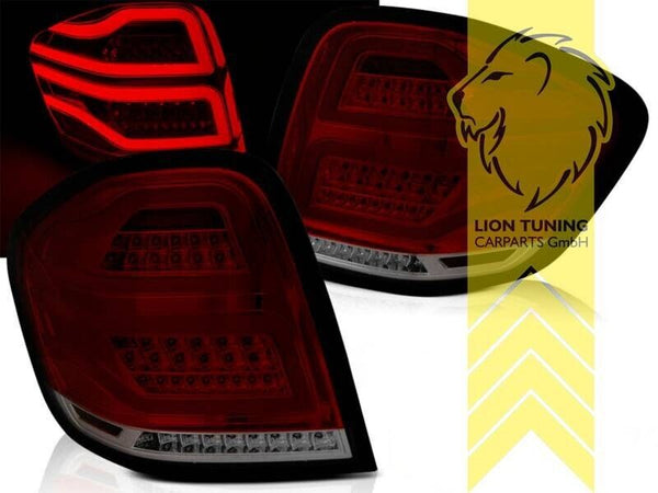 LT Set LED REAR LIGHTS LAMPS TAIL Mercedes W164 ML M-Class red black smoke LHD