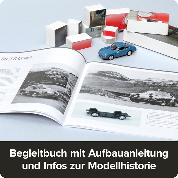 FRANZIS Porsche 911 Blue Collectable Advent Calendar Your Own Desk Model Kit