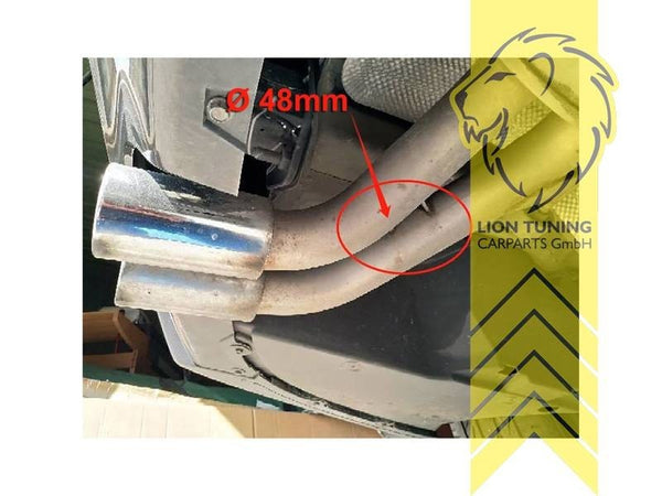 LT Stainless tail exhaust Backbox 4 pipe BMW 3 F30 F31 4 Series F32 F33 F36