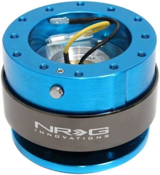NRG Innovations SRK-200BK 2.0 BLUE Quick Release Steering Wheel Boss Hub Universal