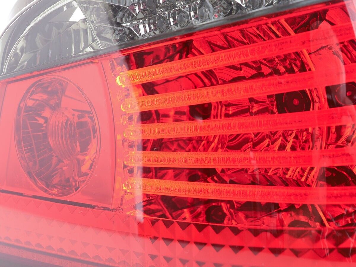 FK Pair LED DRL Lightbar Rear Lights BMW 5 series E60 sedan 03-07 red clear LHD