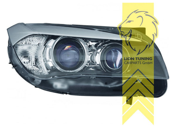 LT Pair LED DRL Halogen Angel Halo Ring Headlights BMW X1 E84 black 09-12 LHD