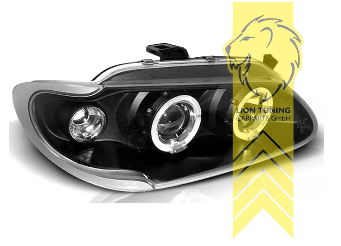 LT LED DRL Halo Ring Headlights Renault Megane Grandtour 1 MK1 96-99 LHD