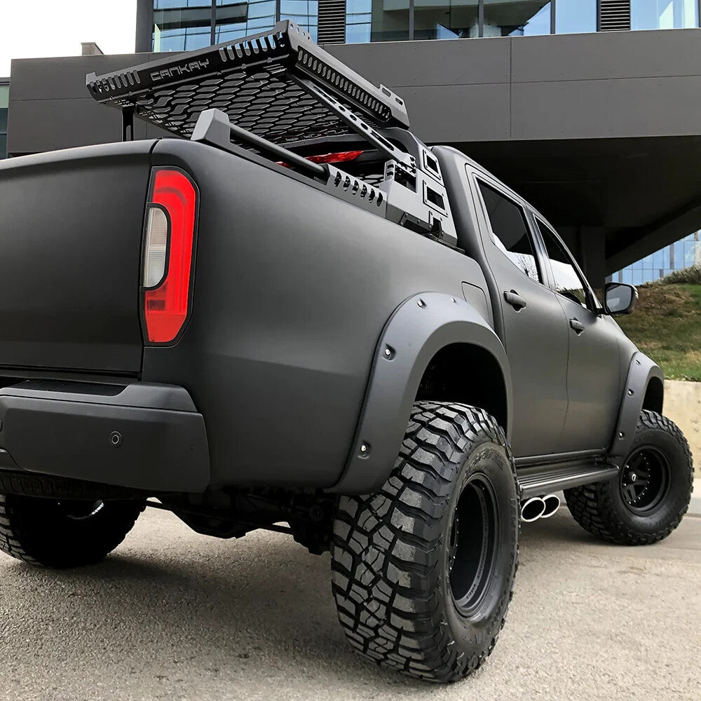 OW Fender Flares Wide Arch Kit Mercedes X Class W470 2017+ ABE TUV Black ABS