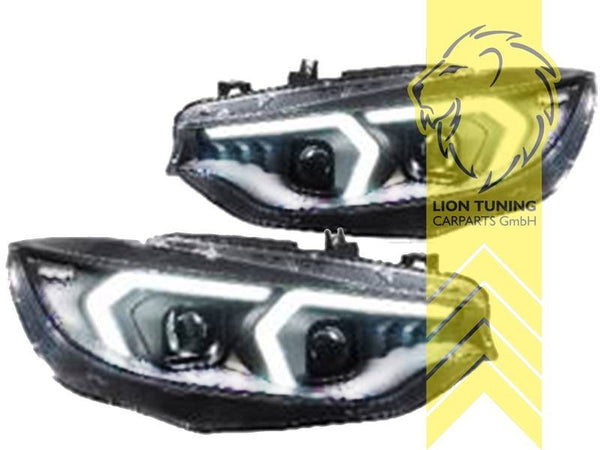 LT Pair LED DRL Headlights BMW 4 F32 Coupe F33 F32 13-21 Coupe Cabrio Xenon HID LHD