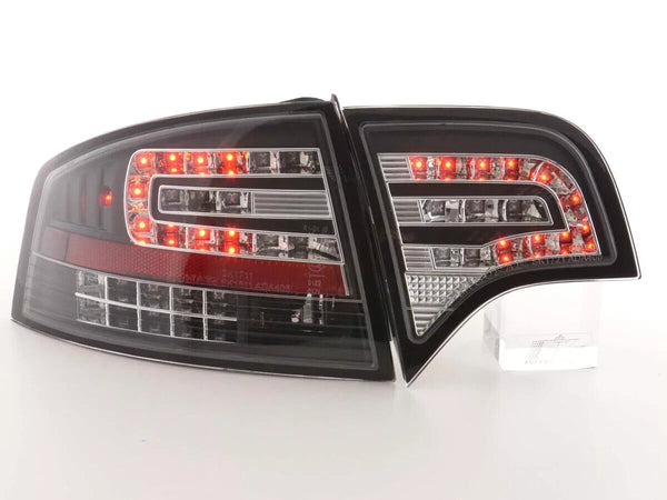 FK Pair  LED DRL Lightbar Rear Lights Audi A4 S Saloon B7 8E 04-07 black LHD