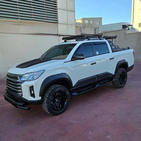 OW Body Cladding Styling Panels SSANGYONG Musso Grand 2018-2024 4 Pcs ABS Black