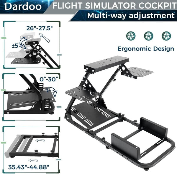 DD Plane Game Flight Sim Frame Rig for Seat Wheel Pedals Xbox PS PC Console F1