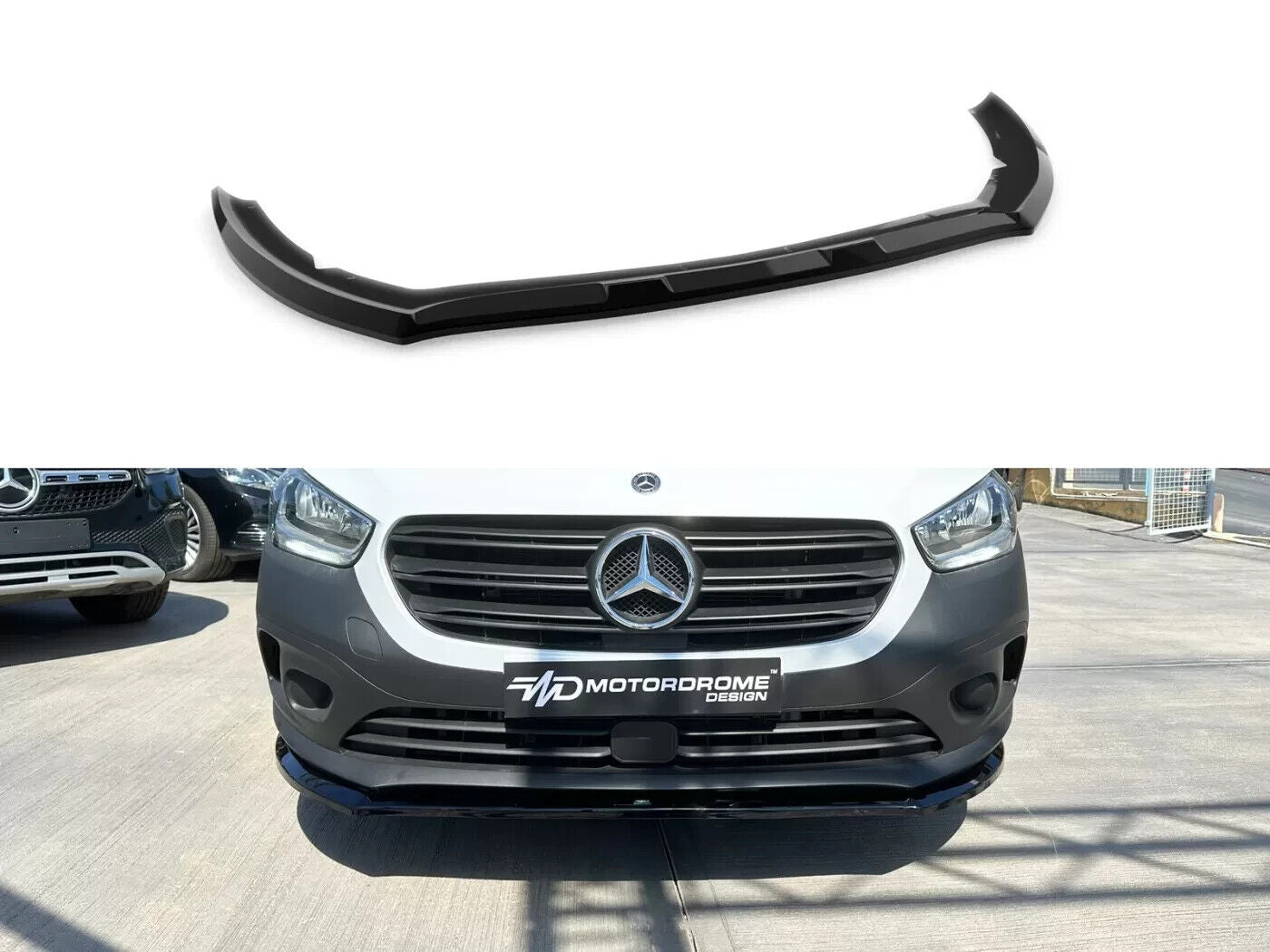 Motordrome Design Front Splitter Front Splitter Mercedes Citan 2 Mk2 2021+