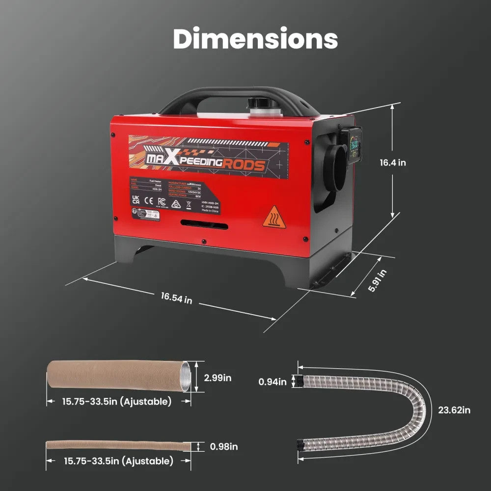 MXPR 8KW Air Diesel Heater App Remote Control Cars Truck Boats Wireless Startup