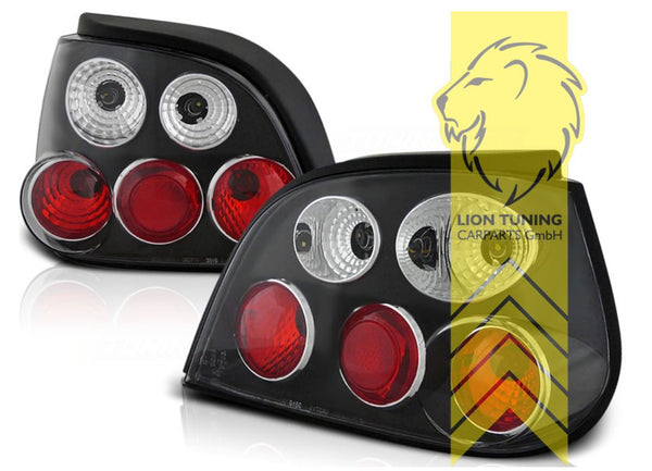 LT Pair Halogen Rear Lights Tail Lamps Renault Megane 1 MK1 BA 5-door black LHD