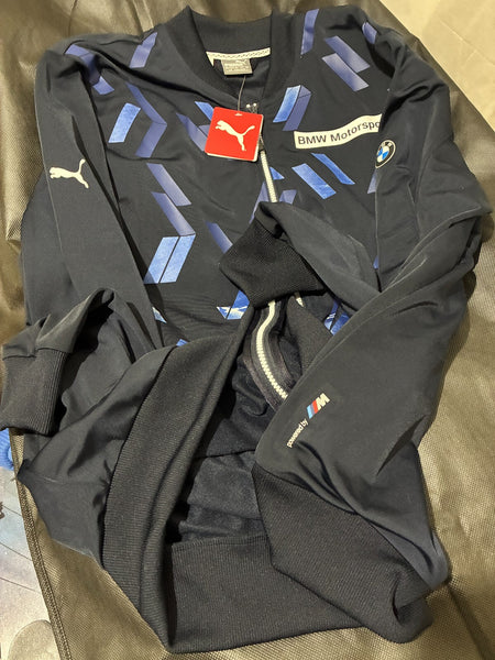 BNWT Official BMW M Motorsport Puma Tracksuit Top Jacket L Large Navy Mens Merch