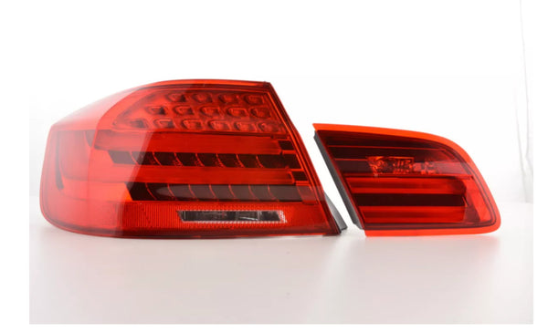 FK Pair LED Lightbar REAR LIGHTS BMW 3-series E92 E93 Coupe 06-10 red clear LHD