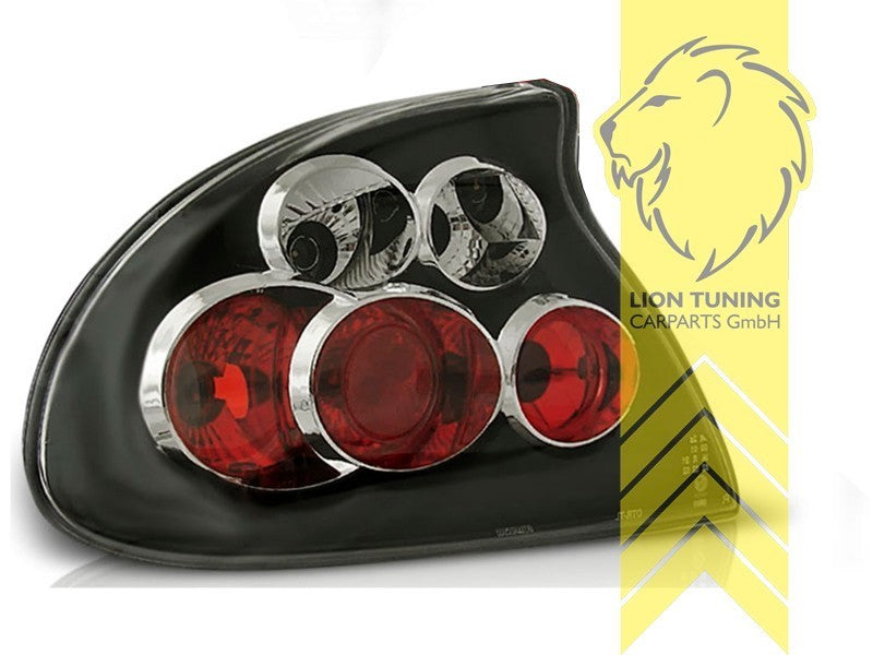 LT Pair Halogen Afterburner Rear lights Opel Tigra A 95 94-00 black & red LHD