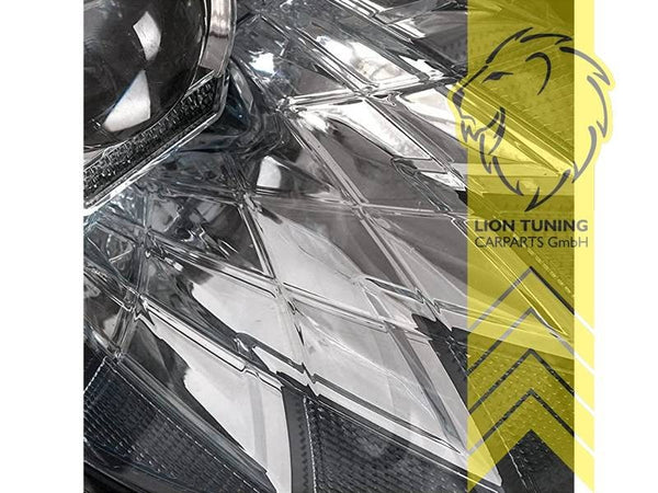 LT LED DRL Lightbar Halo Ring Headlights Mini Cooper JCW Mini F56 14+ chrome LHD