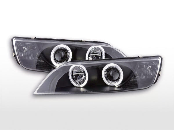 UK FK Pair LED DRL Lightbar Halo Angel Eye Headlights BMW Z3 E37 96-02 black LHD