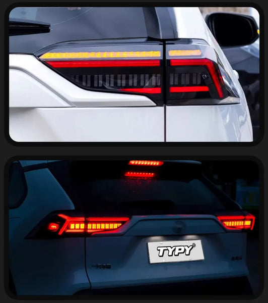 TYPY Pair LED Toyota RAV4 20-24 Dynamic Rear Lights Dynamic Tail Lamps LHD