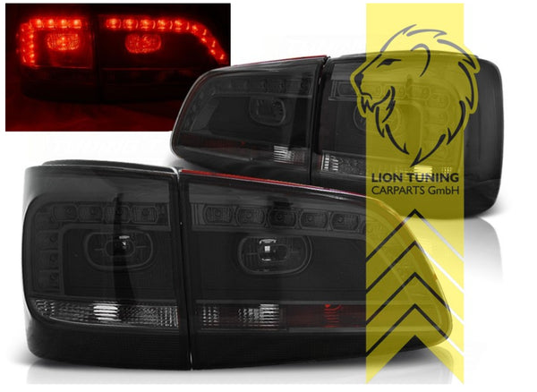 LT Pair LED Lightbar DRL Rear Lights Tail Lamps VW Touran 1 1T GP2 black LHD