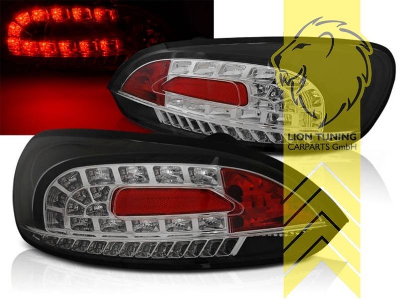 LT Pair LED Lightbar Rear Lights Tail VW Scirocco 3 137 138 08-14 black LHD