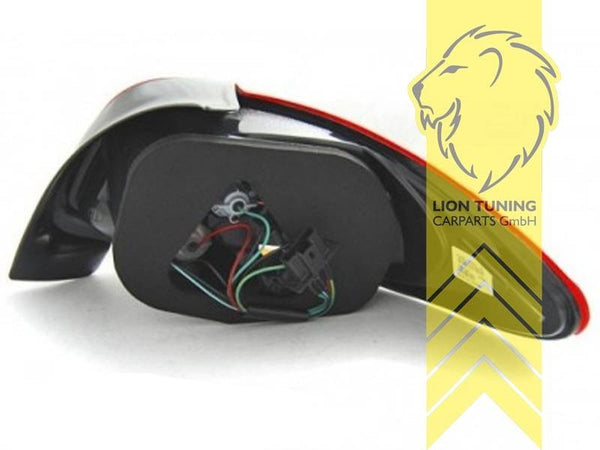 LT Pair LED Lightbar DRL Rear Lights Tail Peugeot 206 2 AC 98-07 red LHD