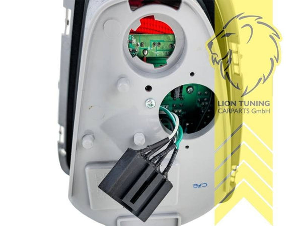 LT Pair LED Rear Lights Mini Cooper Union Jack R56 R57 10-14 chrome red LHD