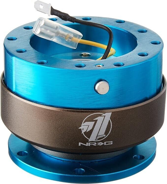 NRG Innovations SRK-200BK 2.0 BLUE Quick Release Steering Wheel Boss Hub Universal