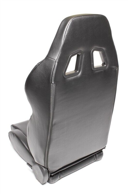 TATECH x1 Single Universal Motorsport Bucket Seat Car Racing Sim black syn leath