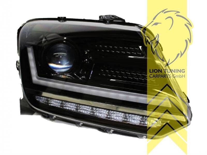 LT Pair OSRAM LED DRL Halo Lightbar Headlights VW Amarok 2H 10-20 black LHD