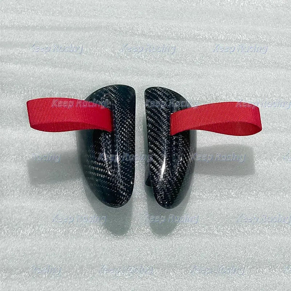 Track Interior Door Handle Pulls Porsche GT3 RS 987 Cayman Boxster Carbon Red