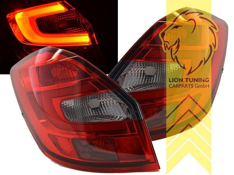 LT Set LED REAR LIGHTS LAMPS TAIL Skoda Fabia 2 5J 07-14 Limo Estate Red LHD