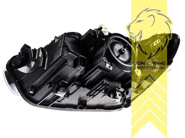 LT Pair LED DRL Dual Halo Y Hex Headlights BMW 1 Series F20 F21 LCI 15-19 black LHD