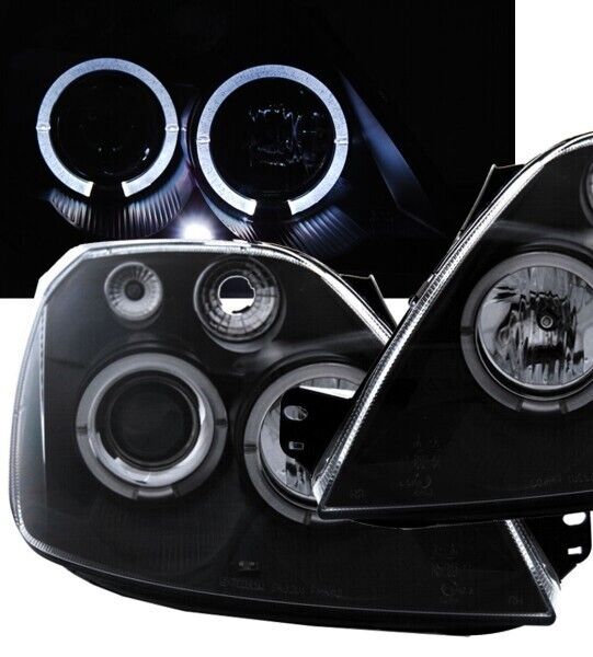 LT LED DRL Halo Ring Angel Eye Headlights Ford Fiesta 6 JH1 JD3 MK6 03-07 LHD