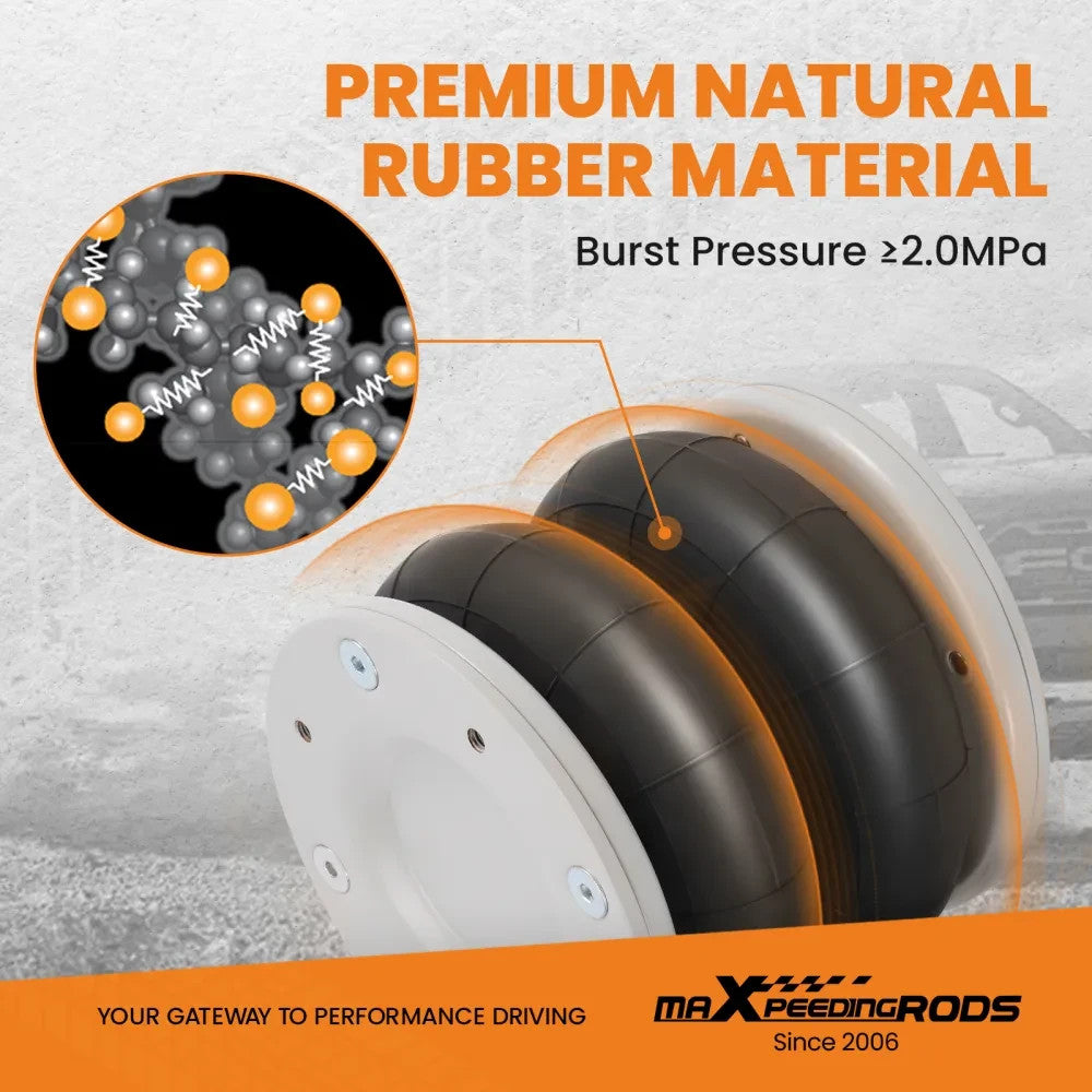 MXPR Rear Air Suspension Kit + Compressor Peugeot Boxer Fiat Ducato 1994-2024 4T