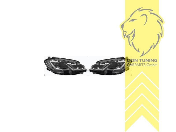 LT Pair LED DRL Lightbar Headlights VW Golf 7 FL 7.5 17-19 Limo Variant LHD