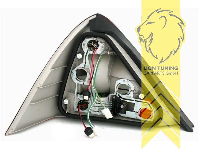 LT Pair LED Lightbar Rear Lights Tail Lamps Mercedes SLK R170 white chrome LHD