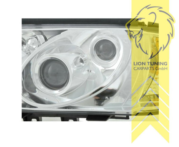 LT Pair LED DRL Halo Headlights Mercedes W202 Limo S202 T-Model C-Class chrome