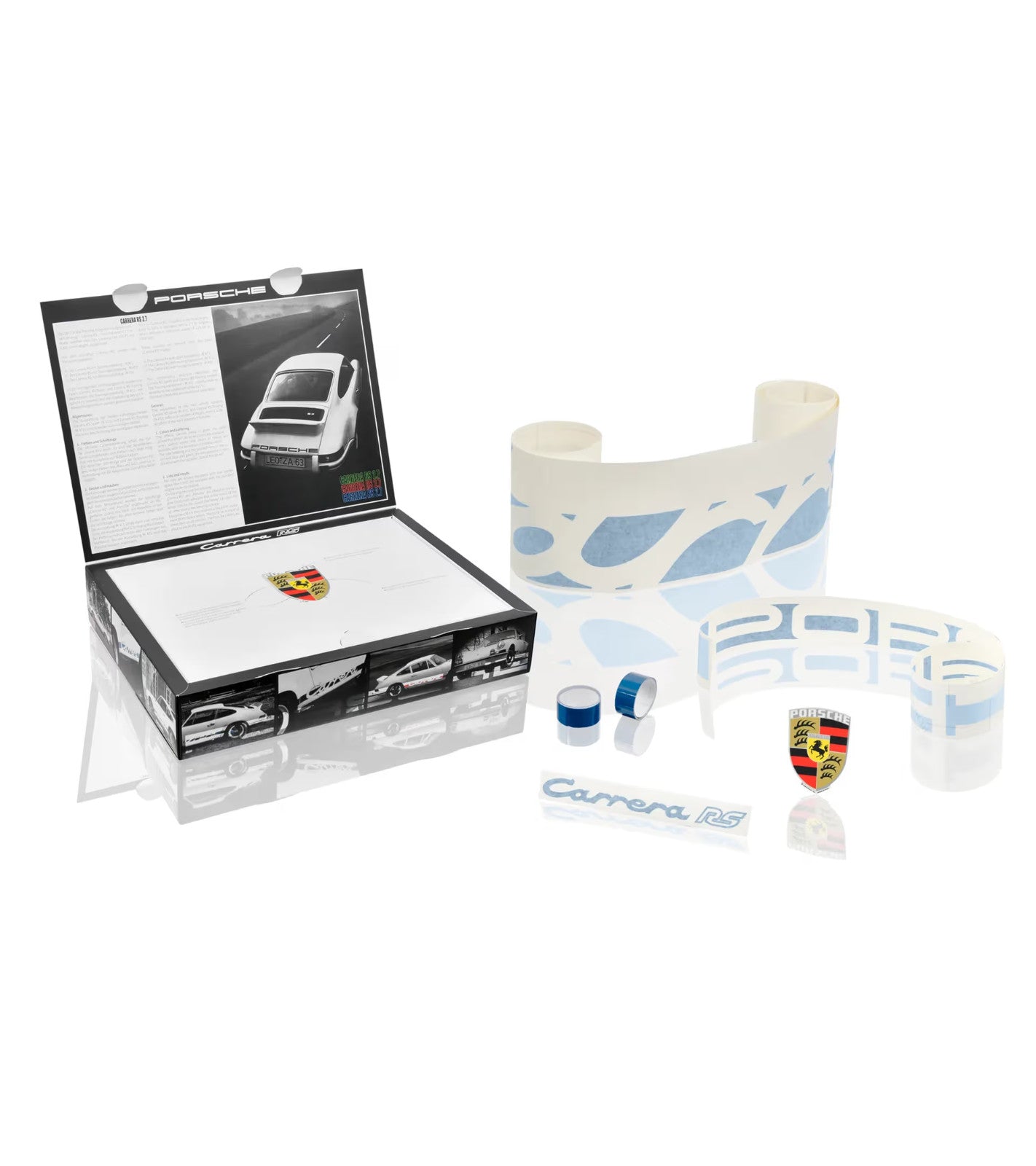 Genuine Porsche 911 Carrera RS 2.7 decal vinyl sticker kit BLUE RED GREEN BLACK