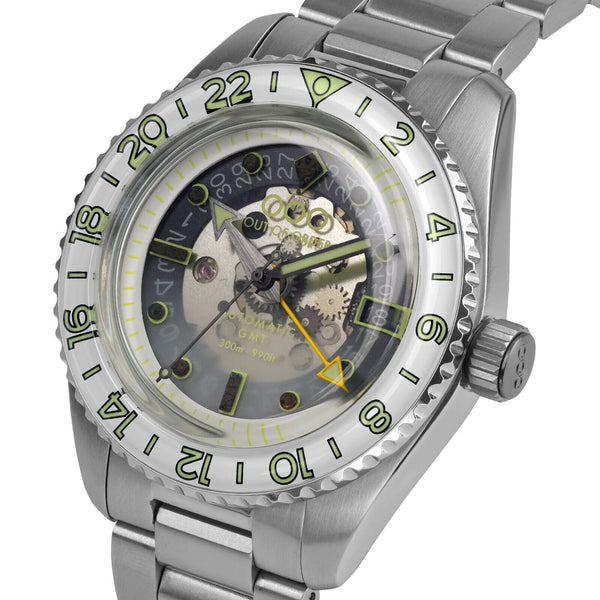 Out Of Order 001-25.BAND.GT Men's Gin & Tonic GMT Automatic Watch