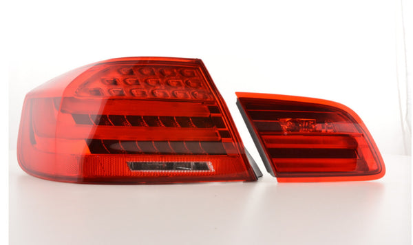 FK Pair LED Lightbar REAR LIGHTS BMW 3-series E92 E93 Coupe 06-10 red clear LHD