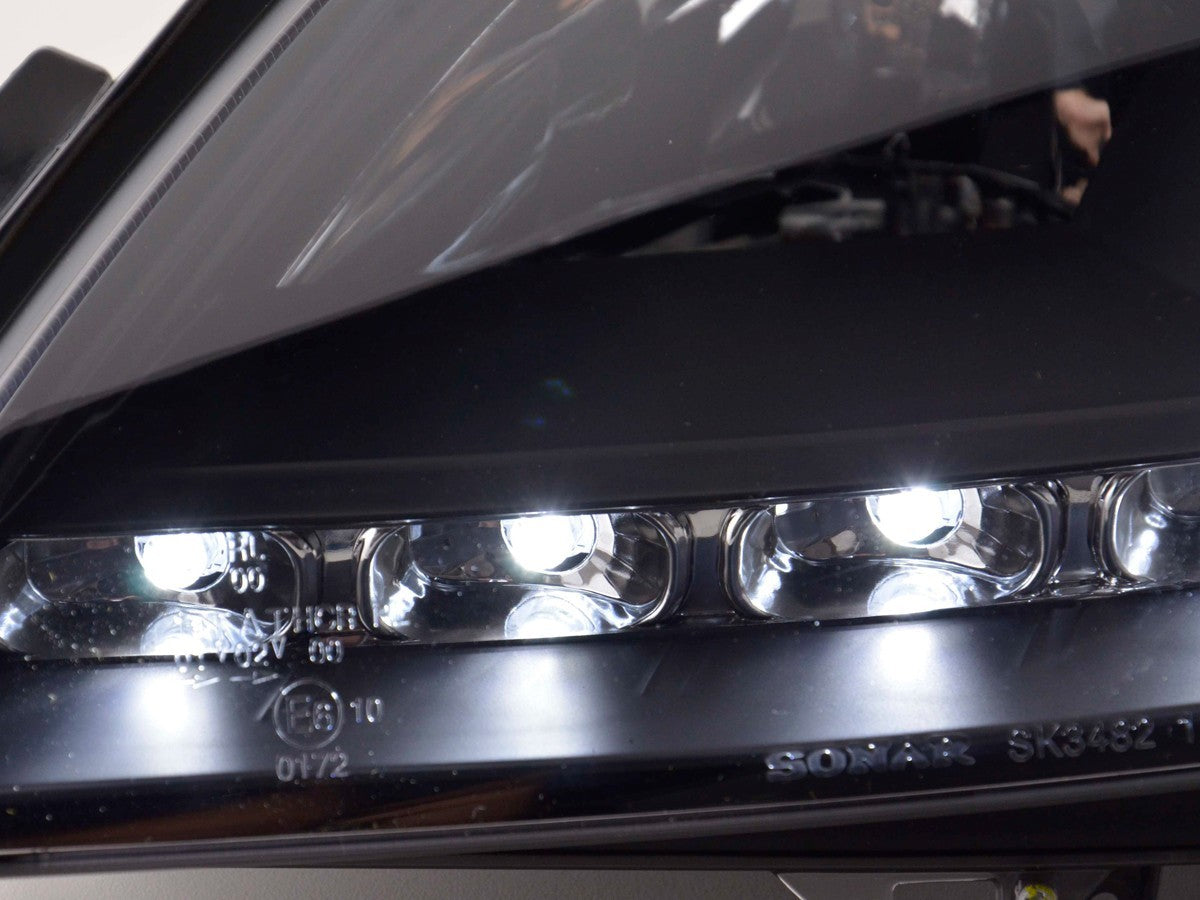 FK Set LED DRL Lightbar Headlights Mercedes SLK R171 04-11 Servo H1 LHD