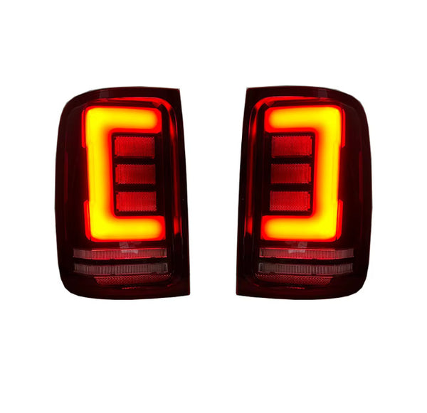 TYPY Pair LED DRL Lightbar REAR LIGHTS VW Amarok V6 2008-2022 Red & Clear LHD