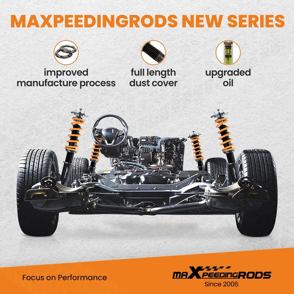 MXPR Adjustable Lowering Coilovers Jaguar XF X250 07-15 Front Fork Saloon