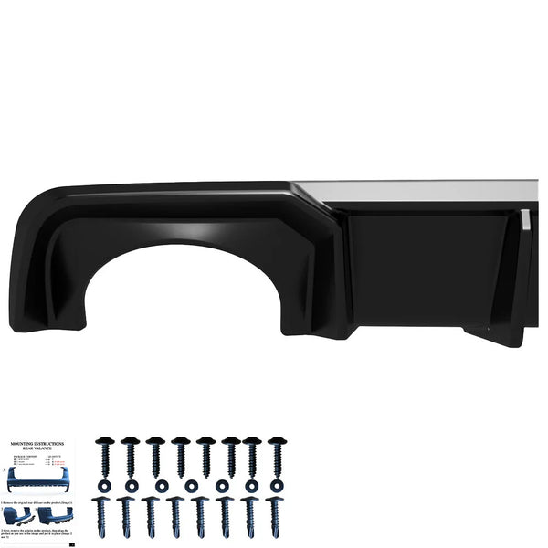 OW Rear Diffuser Diffusor AUDI RS3 Sportback 8V 2015-2016 Gloss Black