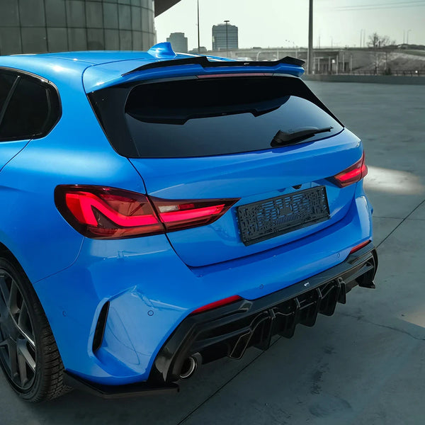 OW rear Wing Spoiler BMW 1 Series F40 M-Pack M135i 19-24 Gloss Black